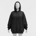 Hoodie Oversize Negro
